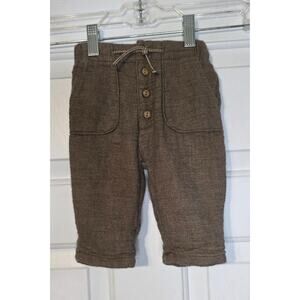 Zara Baby Boys Lined Pants Size 3-6 Months Brown